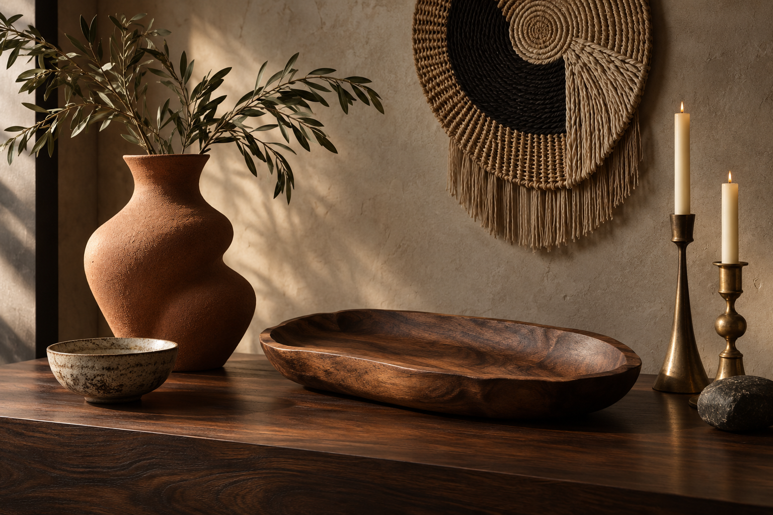 A collection of handcrafted decor
